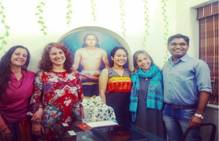 A Brazilian group visited our clinic on January 12, 2018, as part of their Ayurveda learning journey